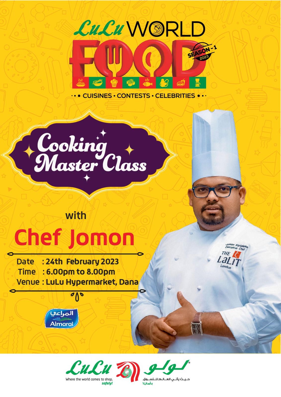 Chef Jomon Kuruakose masterclass in Bahrain